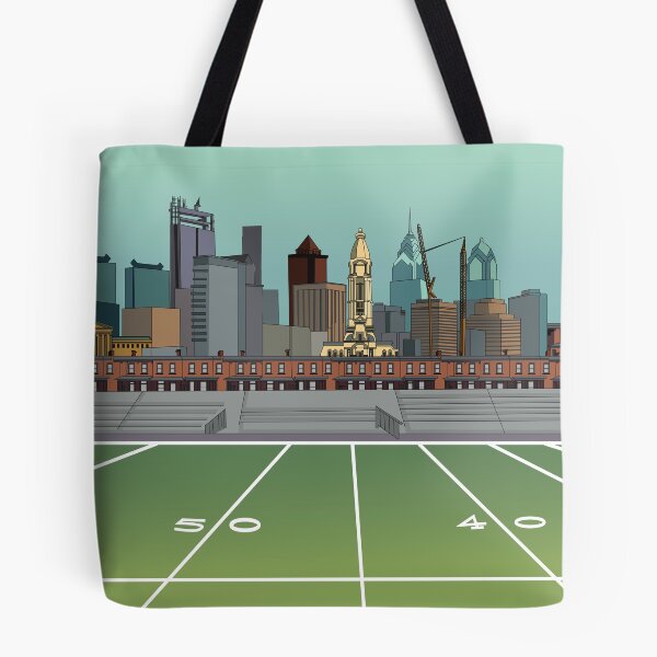 Aperçu de l'œuvre Horizon urbain surplombant un terrain de football – Art du paysage urbain créée et vendue par RCrizil.