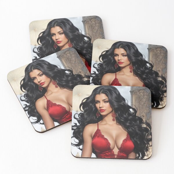 Item preview, Bella Dama de Rojo (2.0) designed and sold by nyathiwa.