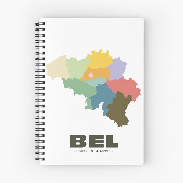 Item preview, Belgium Map - Colorful Belgium Map Print designed and sold by CartoPrints.