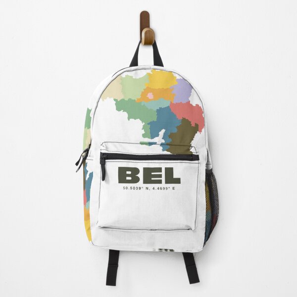 Item preview, Belgium Map - Colorful Belgium Map Print designed and sold by CartoPrints.