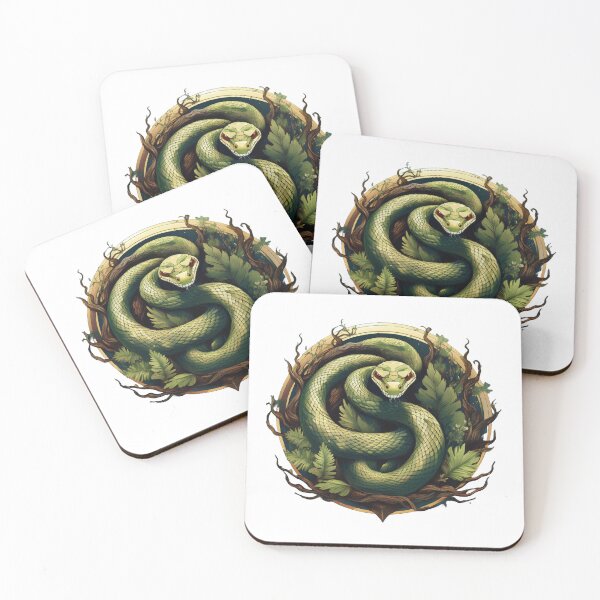 Item preview, Snake – Sacred Lunar Guardian designed and sold by Gnome Grove.
