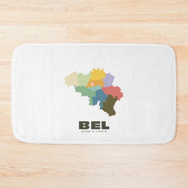 Item preview, Belgium Map - Colorful Belgium Map Print designed and sold by CartoPrints.