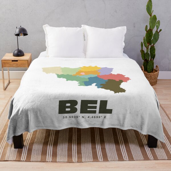 Item preview, Belgium Map - Colorful Belgium Map Print designed and sold by CartoPrints.