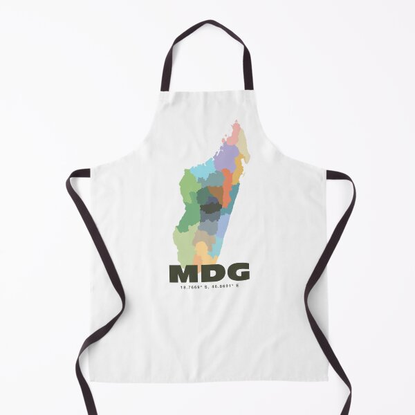 Item preview, Madagascar Map - Colorful Madagascar Map Print designed and sold by CartoPrints.