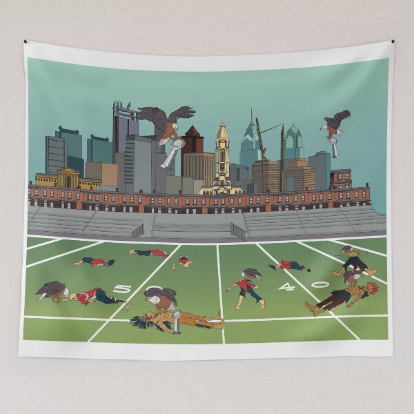 Item preview, Epic Battle Scene – Eagles Triumph on the Gridiron designed and sold by RCrizil.