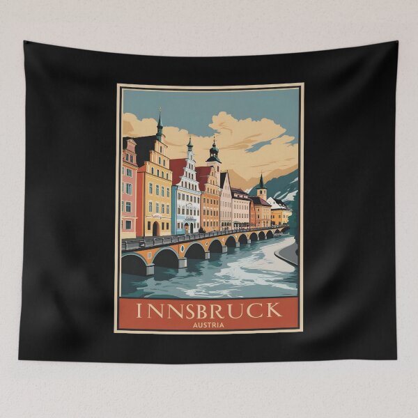 Item preview, A Vintage Travel Art of Innsbruck - Austria  designed and sold by GoodOldVintage.