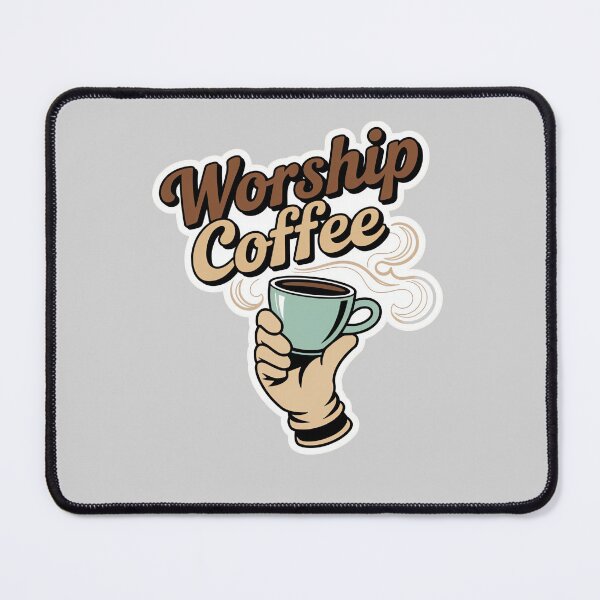Item preview, Worship Coffee Sticker Retro – Vintage Coffee designed and sold by ARTReMi.