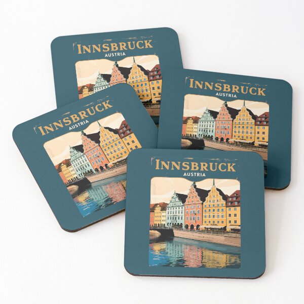 Item preview, A Vintage Travel Art of Innsbruck - Austria  designed and sold by GoodOldVintage.