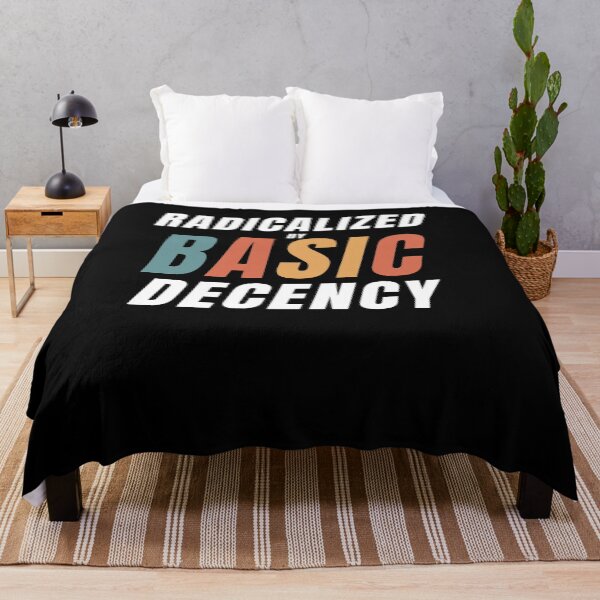 Item preview, Retro Radicalized By Basic Decency Funny Social Democracy designed and sold by Run to Creations.