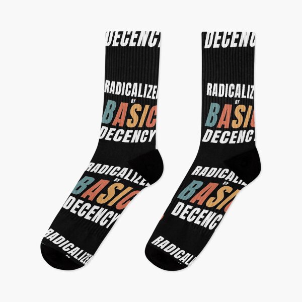 Item preview, Retro Radicalized By Basic Decency Funny Social Democracy designed and sold by Run to Creations.