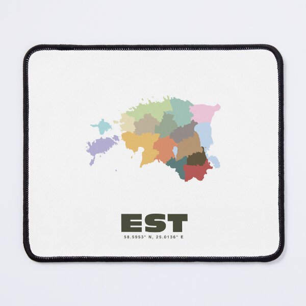 Item preview, Estonia Map - Colorful Estonia Map Print designed and sold by CartoPrints.