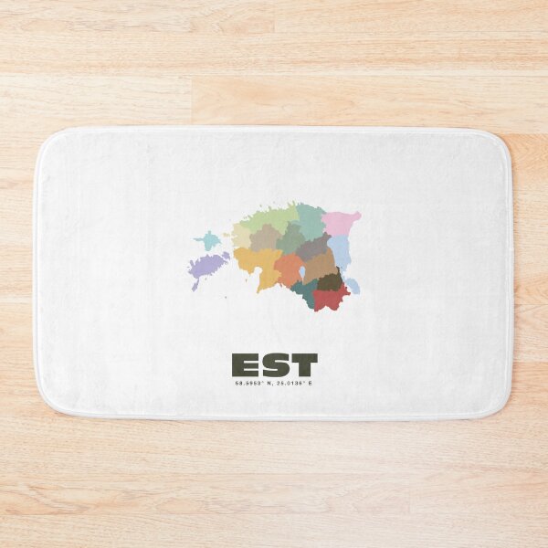 Item preview, Estonia Map - Colorful Estonia Map Print designed and sold by CartoPrints.