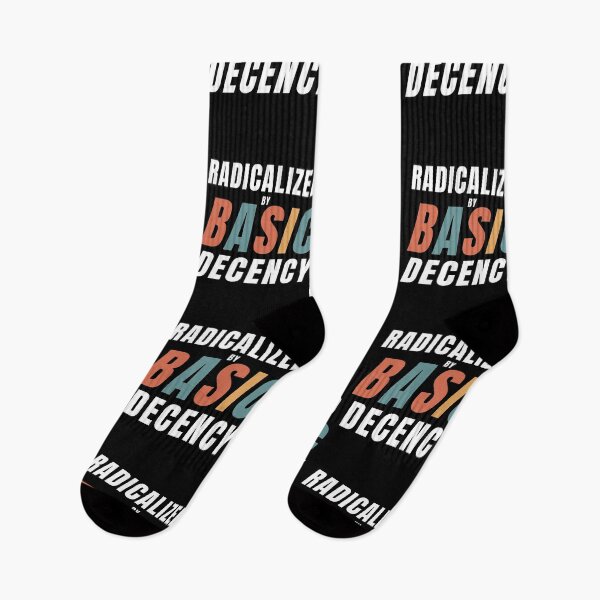 Item preview, Retro Radicalized By Basic Decency Funny Social Democracy designed and sold by Run to Creations.