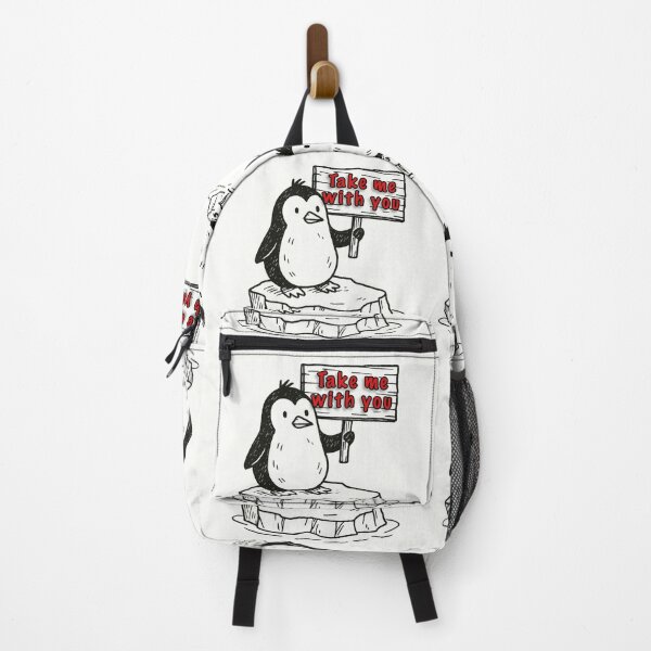 Item preview, Penguin Hopeful Hitchhiker designed and sold by ArdethBey.