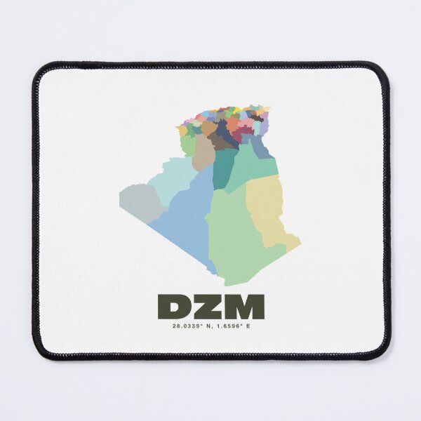 Item preview, Algeria Map - Colorful Algeria Map Print designed and sold by CartoPrints.
