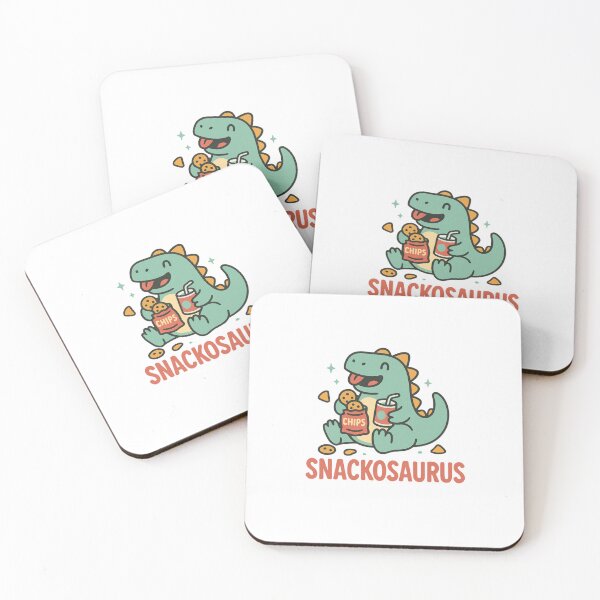 Item preview, Snackosaurus | Funny Cute Dinosaur Eating Snacks designed and sold by Designeerguy.