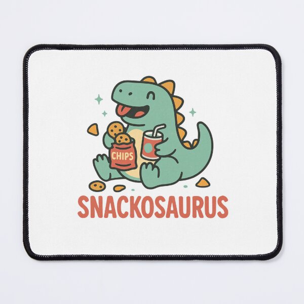Item preview, Snackosaurus | Funny Cute Dinosaur Eating Snacks designed and sold by Designeerguy.