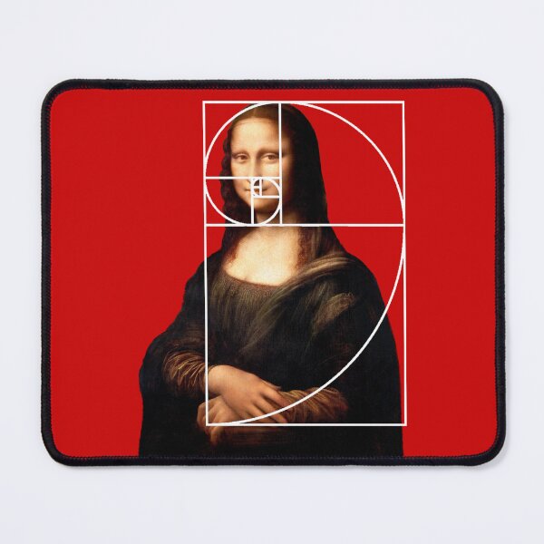 Item preview, Leonardo da Vinci Mona Lisa Fibonacci Sequence designed and sold by Pixelchicken.