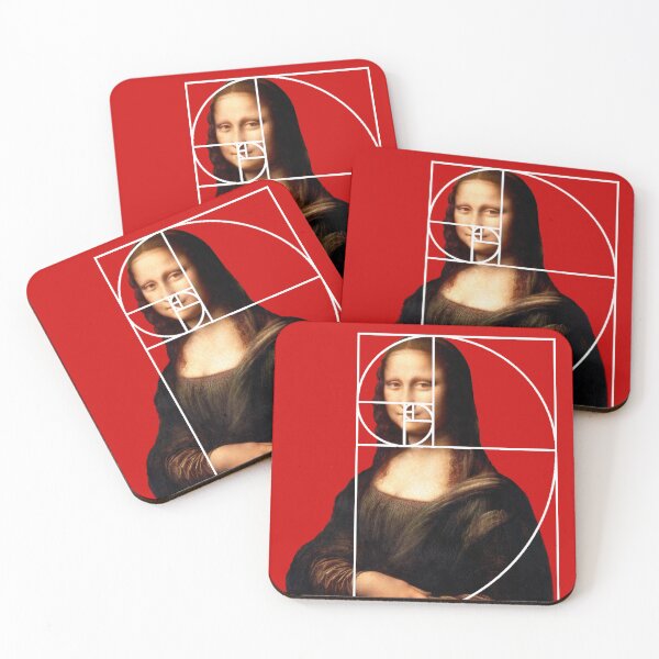 Item preview, Leonardo da Vinci Mona Lisa Fibonacci Sequence designed and sold by Pixelchicken.