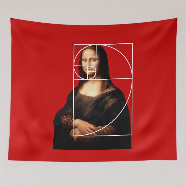 Item preview, Leonardo da Vinci Mona Lisa Fibonacci Sequence designed and sold by Pixelchicken.