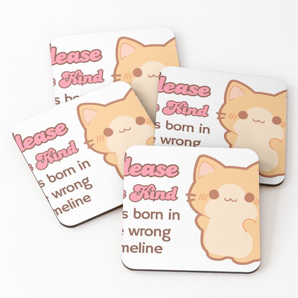 Item preview, please be kind i was born in the wrong timeline orange cat designed and sold by hellohappy.