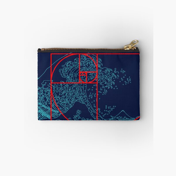 Item preview, Fibonacci Sequence and Aqua Great Wave designed and sold by Pixelchicken.
