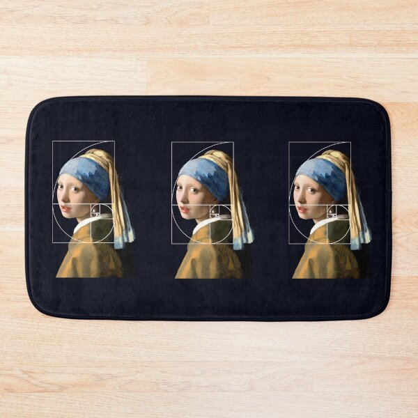 Item preview, Vermeer Girl With Pearl Earring Fibonacci Sequence designed and sold by Pixelchicken.