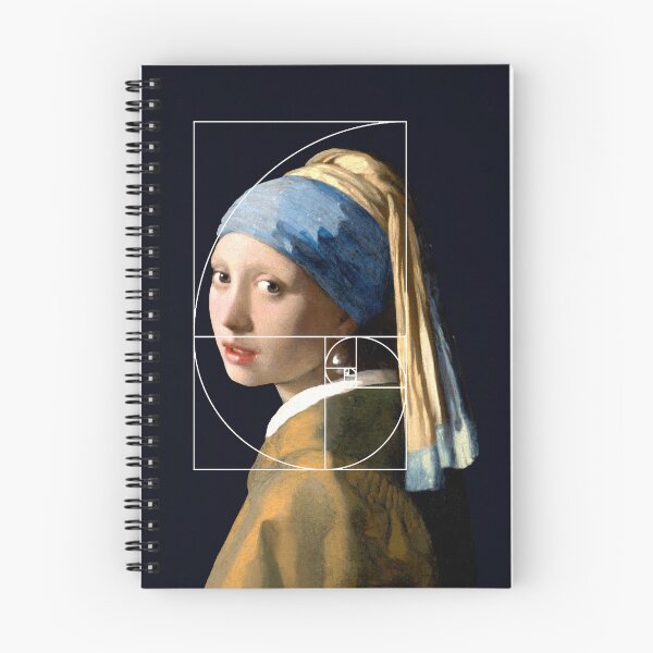 Item preview, Vermeer Girl With Pearl Earring Fibonacci Sequence designed and sold by Pixelchicken.