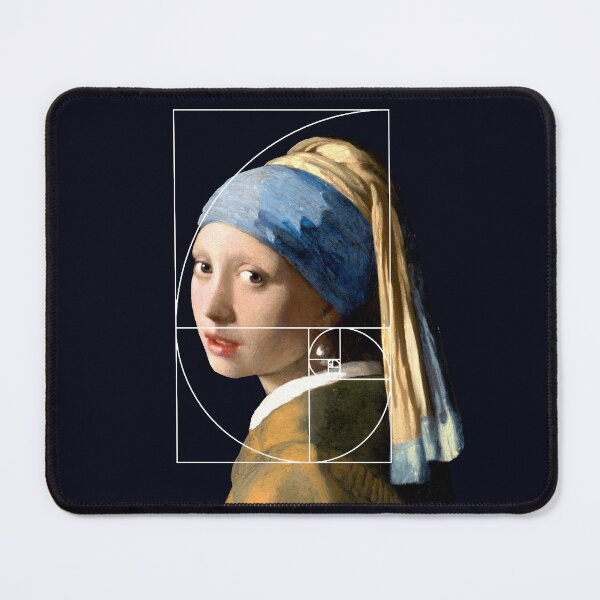 Item preview, Vermeer Girl With Pearl Earring Fibonacci Sequence designed and sold by Pixelchicken.