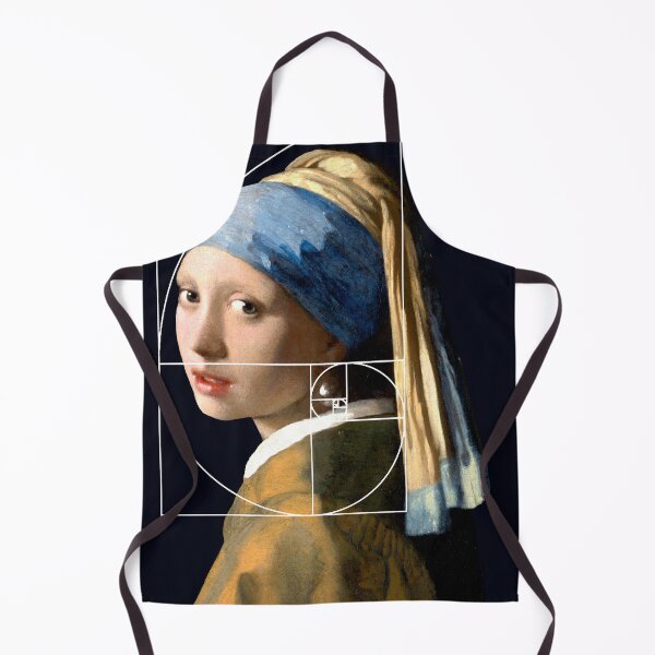 Item preview, Vermeer Girl With Pearl Earring Fibonacci Sequence designed and sold by Pixelchicken.