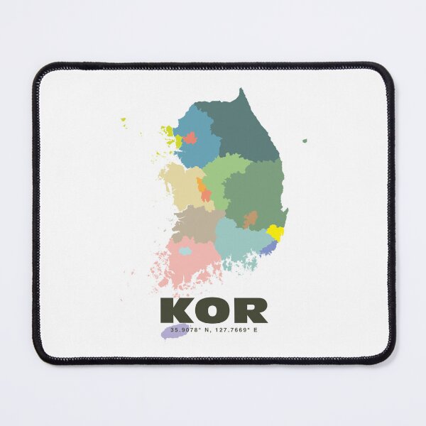Item preview, South Korea Map - Colorful South Korea Map Print designed and sold by CartoPrints.