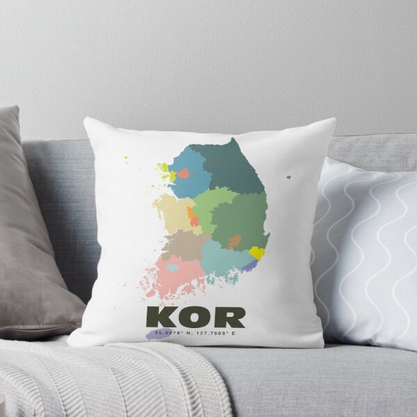 Item preview, South Korea Map - Colorful South Korea Map Print designed and sold by CartoPrints.