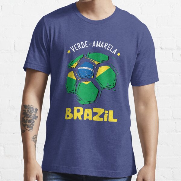 "Classic Brazil Poster World Soccer Cup 2018 Russia Brasil Team Jersey