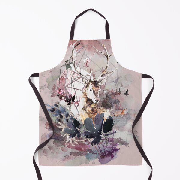 Item preview, Majestic Deer and Floral Dreams – Abstract Pastel Nature Art designed and sold by ArtStyleAlice.