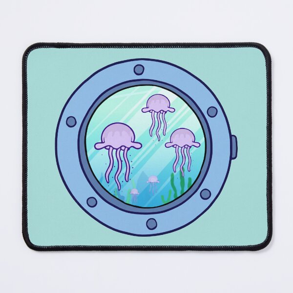 Item preview, Bikini Bottom Jellyfish Porthole designed and sold by zzz888.