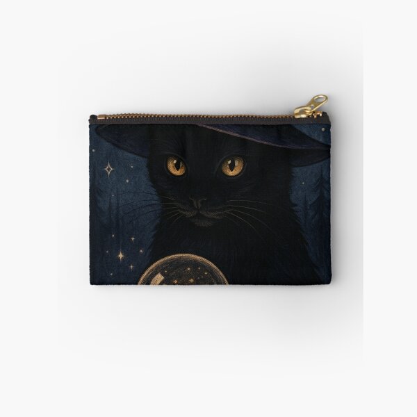 Item preview, Mystical witch cat with crystal ball designed and sold by TheMysticCats.