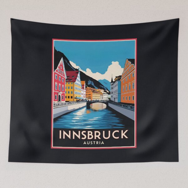Item preview, A Vintage Travel Art of Innsbruck - Austria  designed and sold by GoodOldVintage.