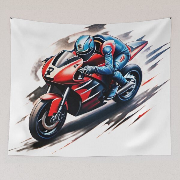 Item preview, motorcycle, racer, speed, drive designed and sold by DonnaBlankaArt.