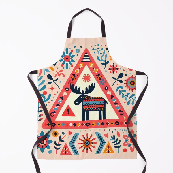 Item preview, Call of the North – Moose Migration Magic in Folk Colours by heidiannemorris © designed and sold by FOLK ART FUSION by heidiannemorris.
