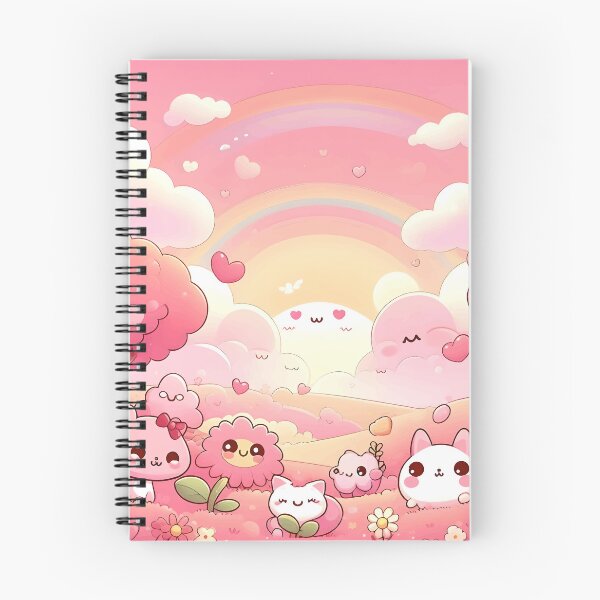 Item preview, Kawaii Pink Landscape Allover Print 1 designed and sold by JohnnyVillas.
