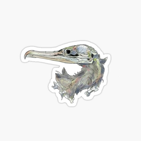 Item preview, Psychedelic Cormorant Skull designed and sold by DEREK MOORE.