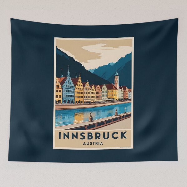 Item preview, A Vintage Travel Art of Innsbruck - Austria  designed and sold by GoodOldVintage.
