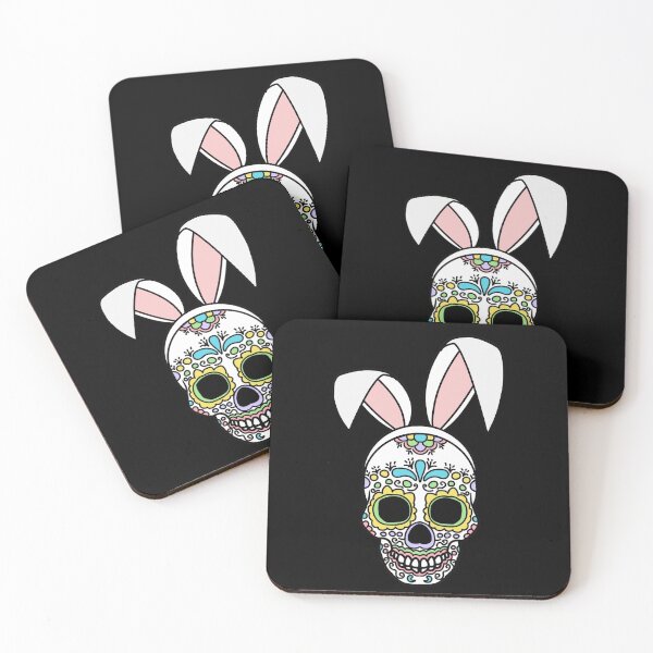 Item preview, Skull Day of the Dead Bunny Ears designed and sold by BeesNeesTees.