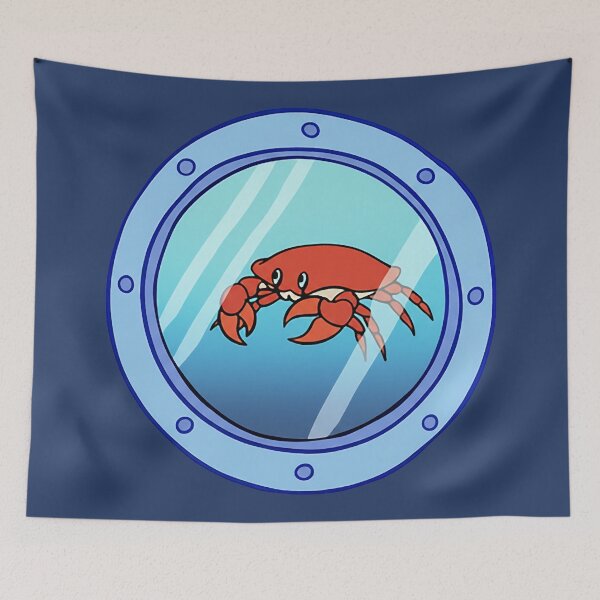 Item preview, Squidward's Window Red Crab Porthole designed and sold by zzz888.