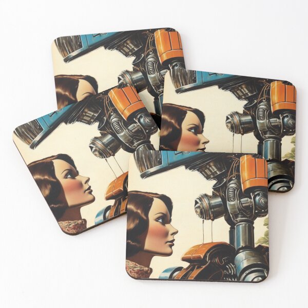 Item preview, Robot Love Art Illustrations Midcentury | #2 designed and sold by NickWhittleArt.