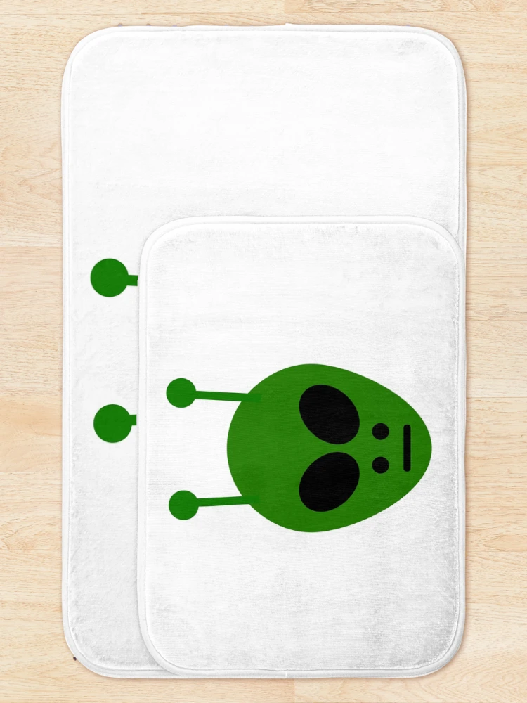 Thumbnail 5 of 6, Bath Mat, Space alien designed and sold by Rachel the Artist .