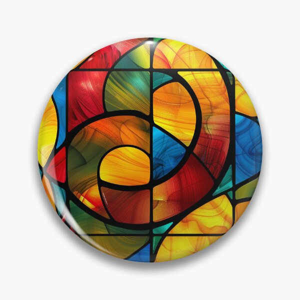 Item preview, Modern Stained Glass in Colors designed and sold by MidArtForge.