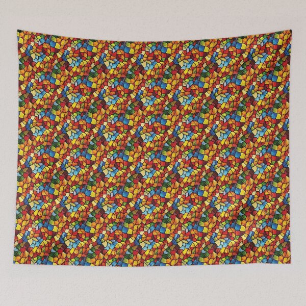 Item preview, Modern Stained Glass in Colors designed and sold by MidArtForge.
