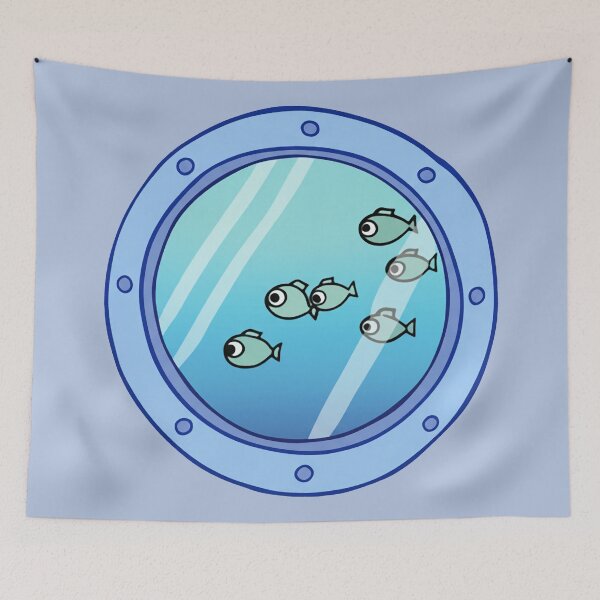 Item preview, Squidward's Window School of Fish Porthole designed and sold by zzz888.