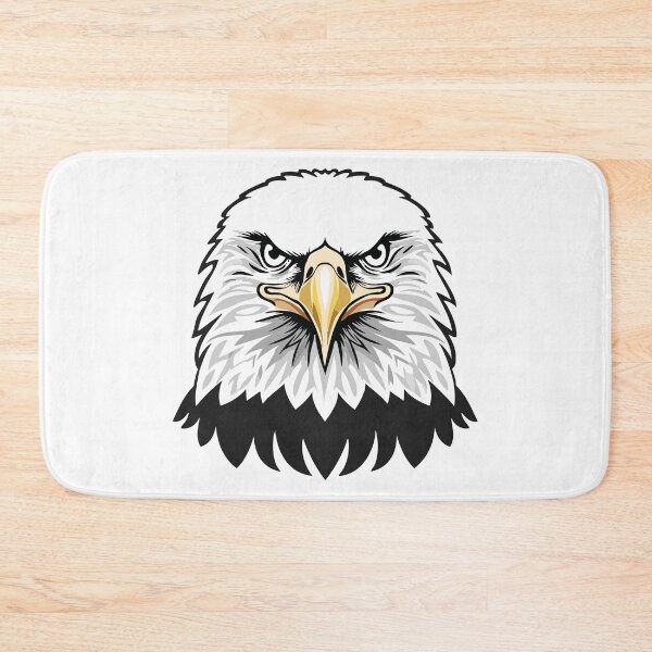 Item preview, Bald eagle head portrait from a realistic (Haliaeetus leucocephalus) black and white designed and sold by Danler.